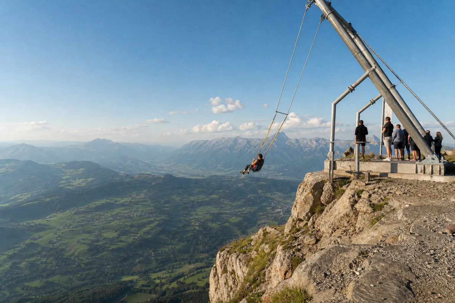Balançoire géante au Grand Chamossaire : le grand frisson alpin