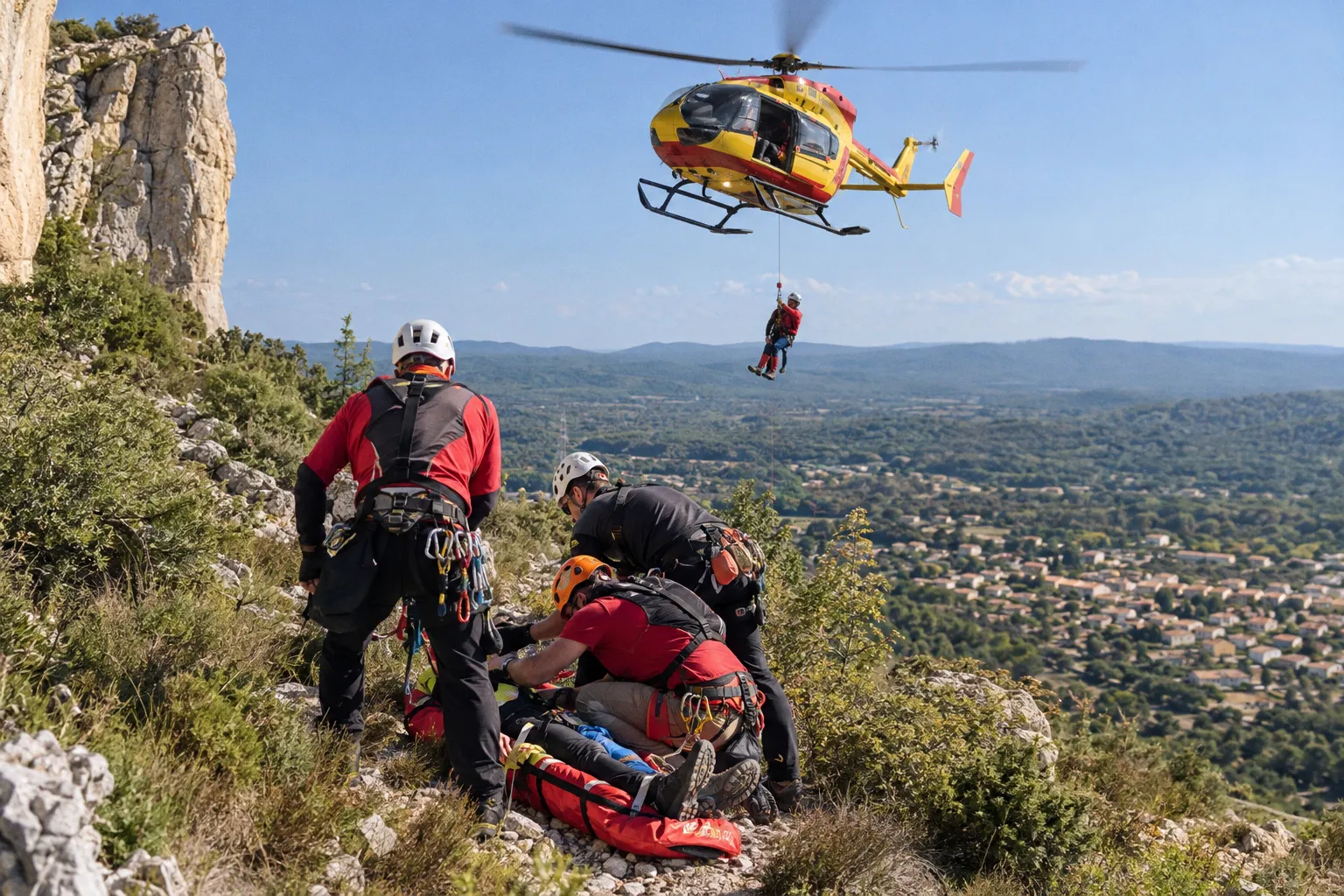 CAMPS-LA-SOURCE : Accident de parapente – Un homme de 34 ans secouru en milieu périlleux