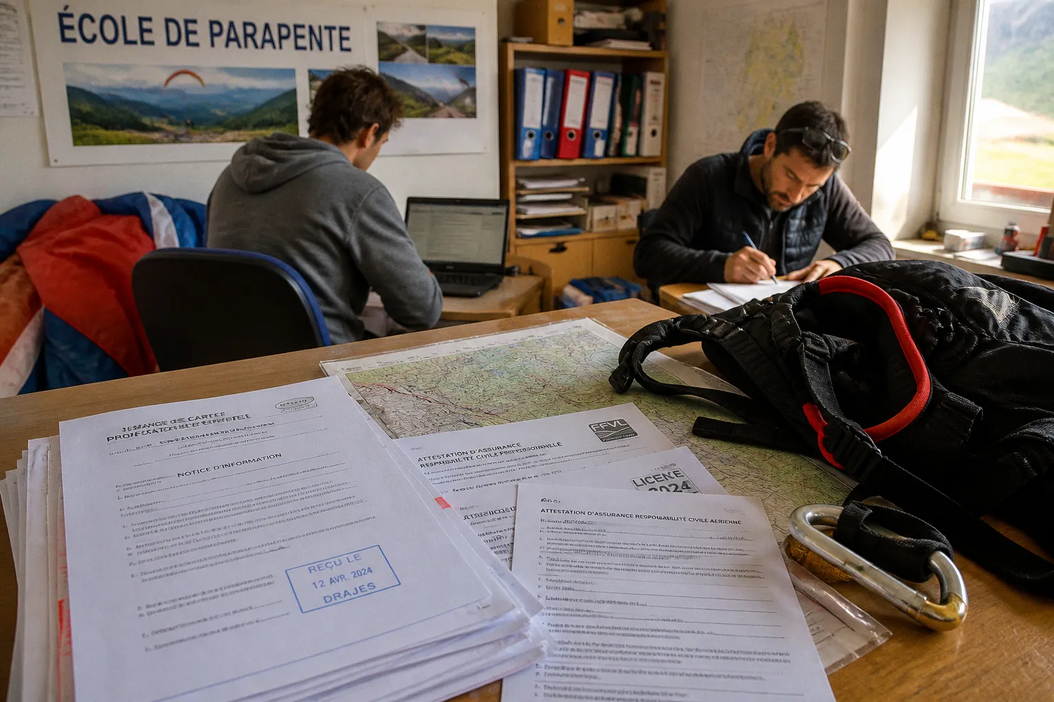 Création d'une école de parapente : les étapes administratives
