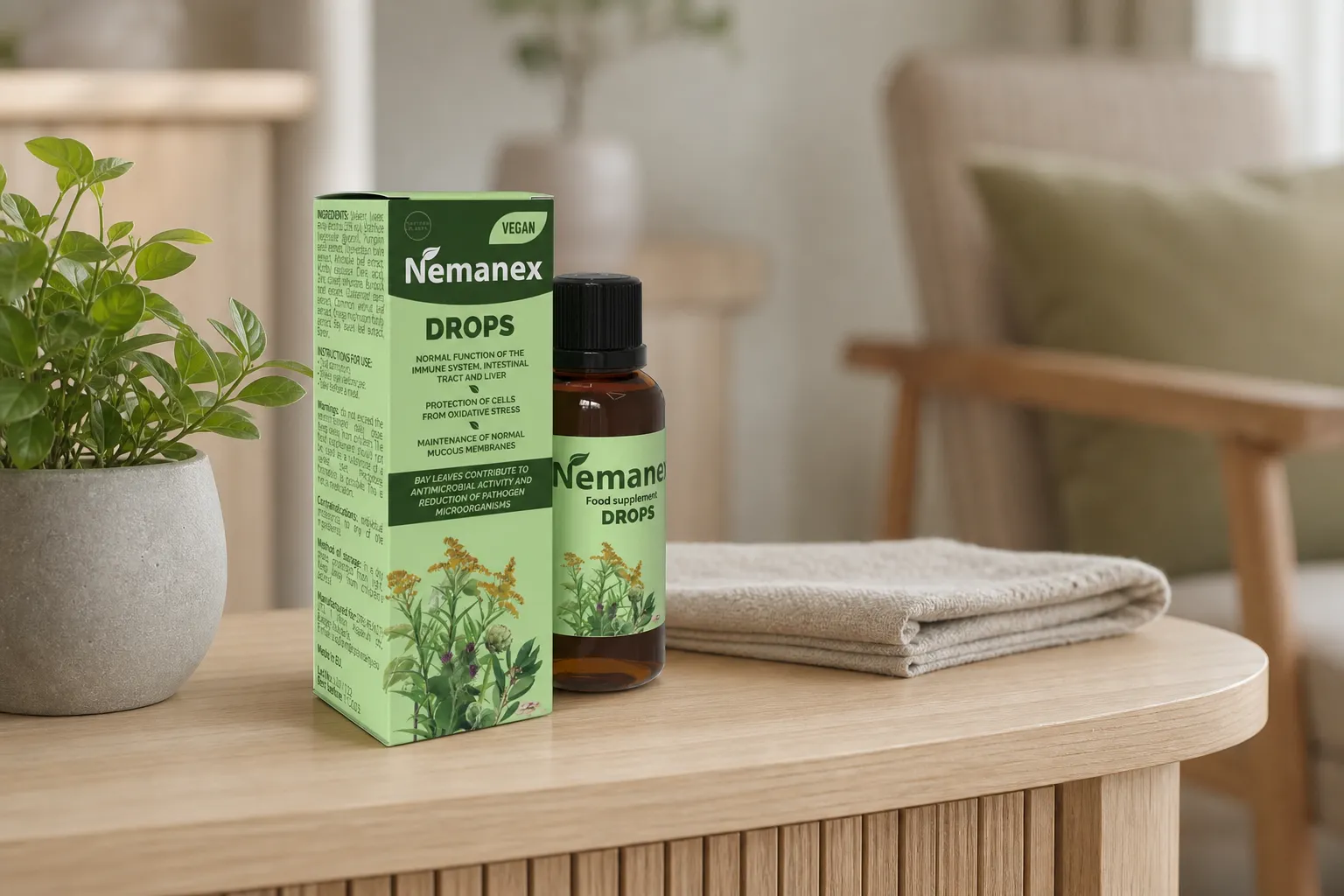 Nemanex — le produit au quotidien